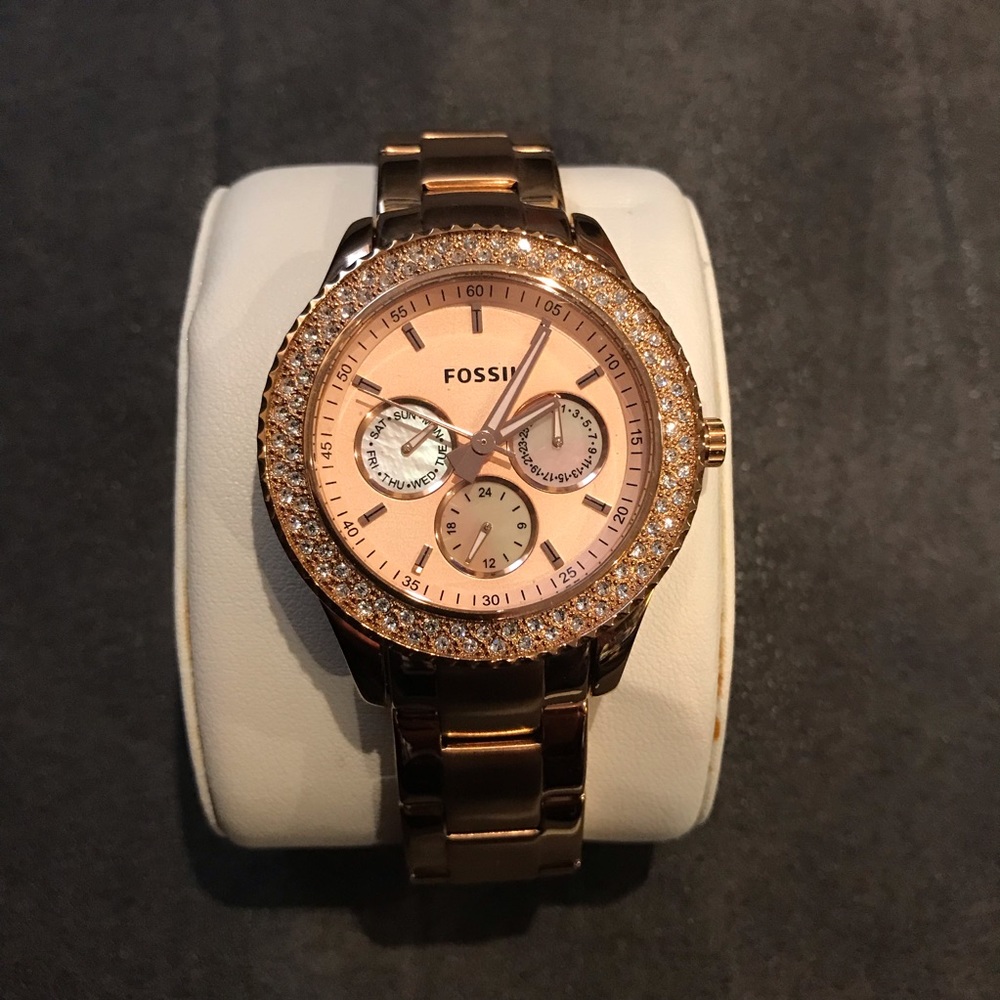 Fossil Rose gold Watch